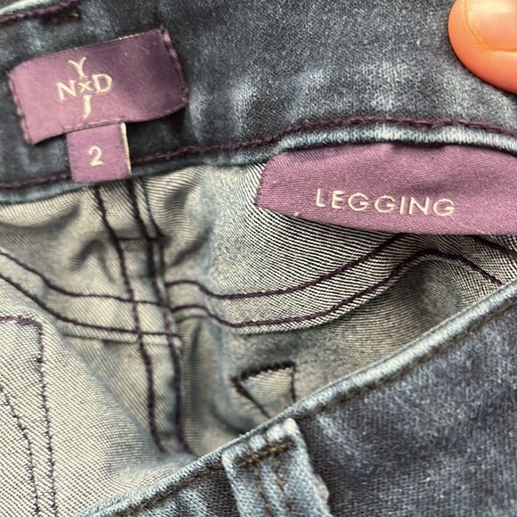 Not Your Daughters Jean leggings dark denim size 2 - Picture 5 of 6
